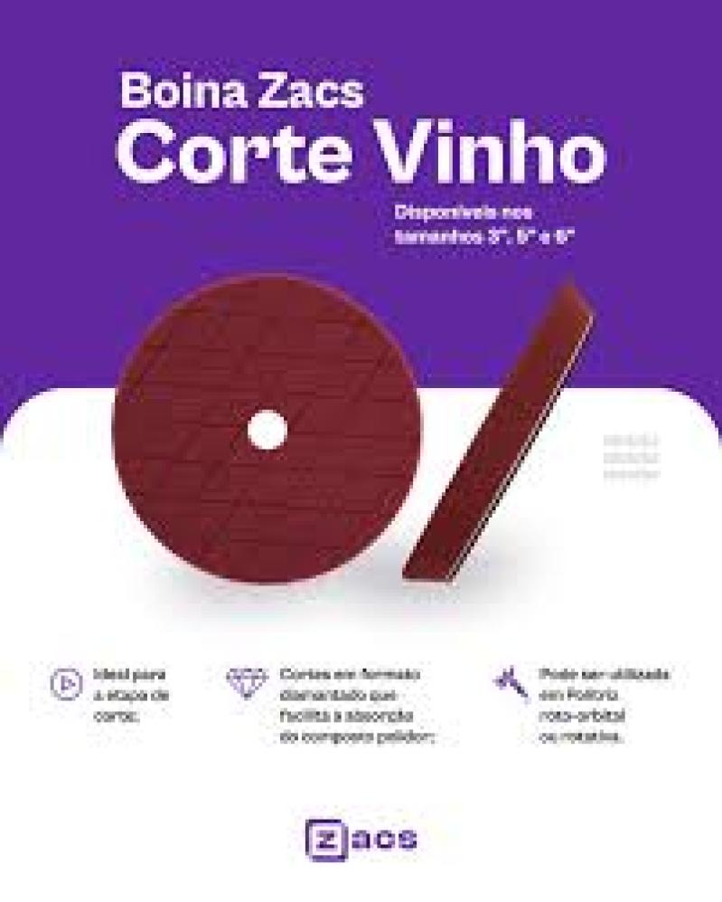 BOINA ZACS CORTE VINHO 6"