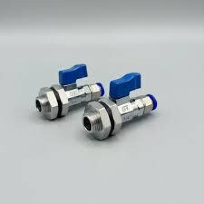 Kit Flange + Engate rapido 10mm e Registro 1/4