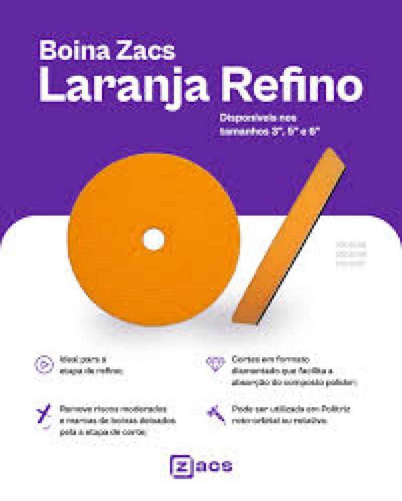 BOINA ZACS REFINO LARANJA 6"